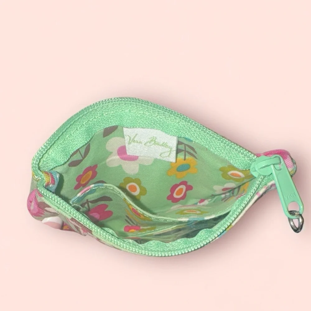 Vera Bradley Colorful Zip Coin Purse with Key Ring‎ Tutti Frutti